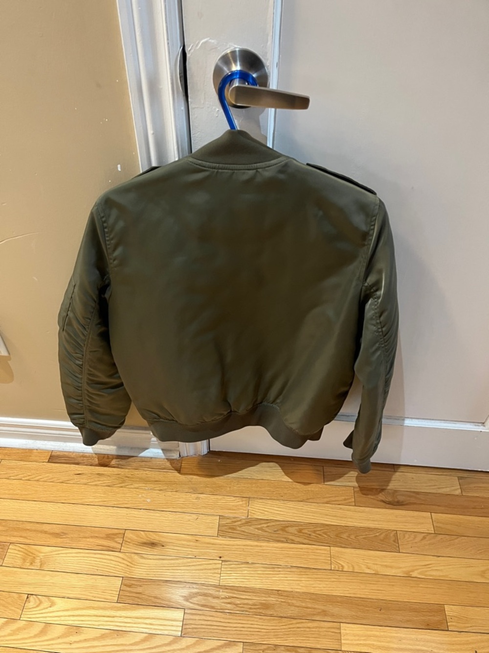 Talula Olive Green Bomber Jacket for Men - Picture 5 of 7